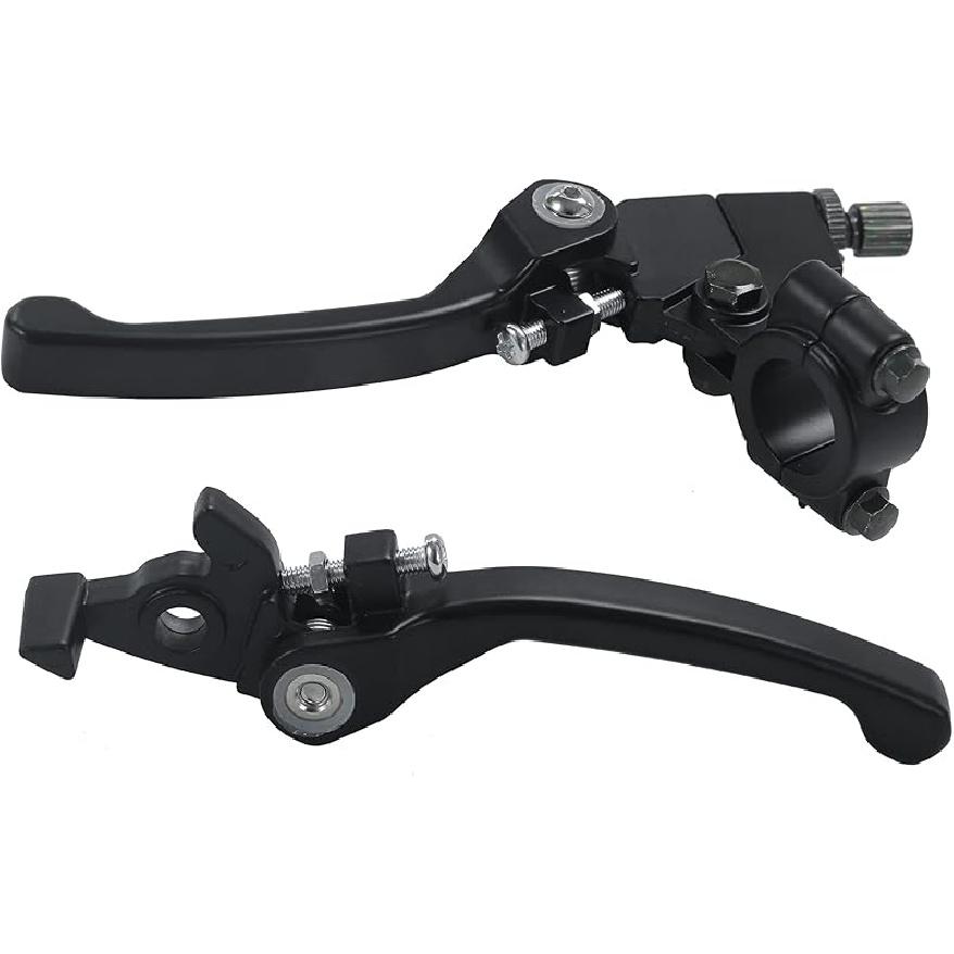 Black Folding Aluminum Clutch Brake Lever Compatible With 22Mm 7/8 Inch Handlebar 110Cc 125Cc 140Cc TTR 125Cc SSR Xmotos Apollo 125 Pit Dirt Bike
