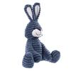 Apricot Lamb Corduroy Navy Blue Rabbit Stuffed Animal for Children, Soft and Cute Plush Toy for Babies and Boys, 23cm Corduroy Navy Blue Rabbit