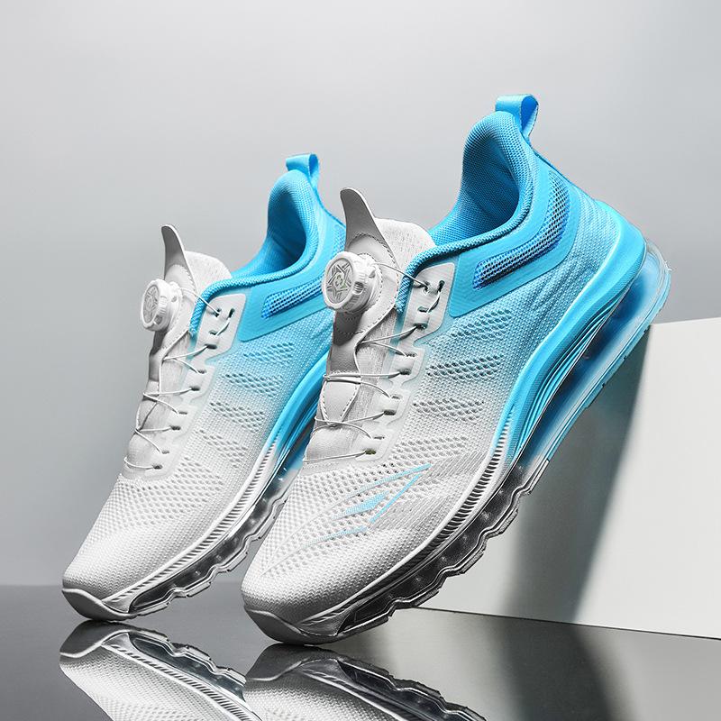 2024 Extra Large Size Full Palm Air Cushion Running Shoes Men's Rotating Buckle Men's Sports Shoes High Quality Running Shoes