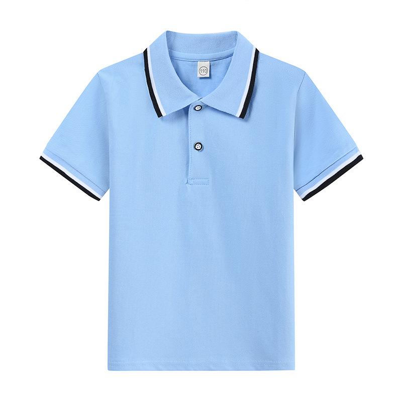 Polo Bianca da Bambino - Manica Corta, Stile Uniforme Scolastico, Leggera per Estate e Primavera.