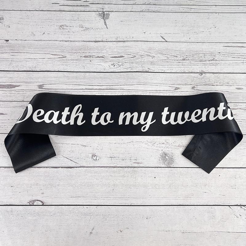 Dekoration zum 30. Geburtstag, Fotoautomaten-Requisiten, „Death to My 20s“, „Rip To My Youth“, Party-Zubehör für Erwachsene, „Death to my twenties“