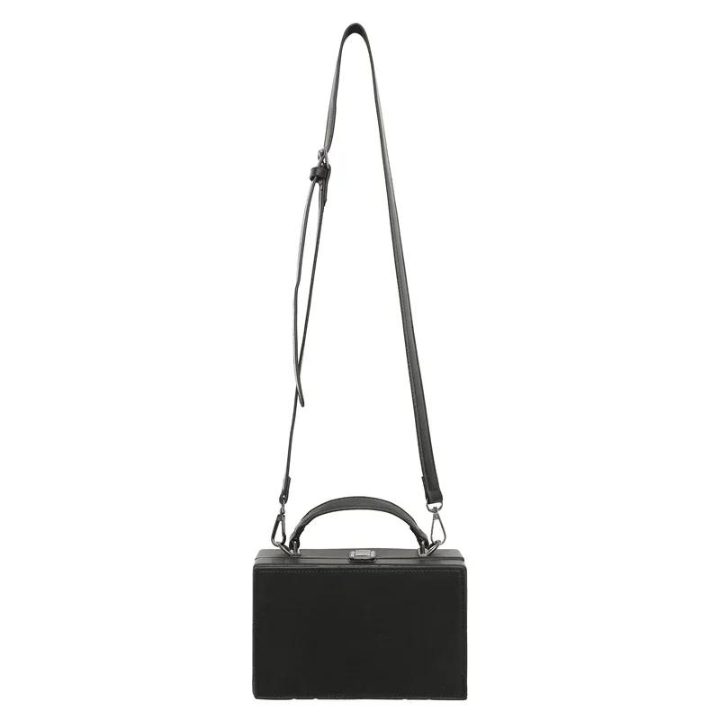 Solid Color PU Box Retro Women's Shoulder Bags Sweet Casual Basic Style Handbag 2026 Hot Selling Fashionable Men's Crossbody Bag