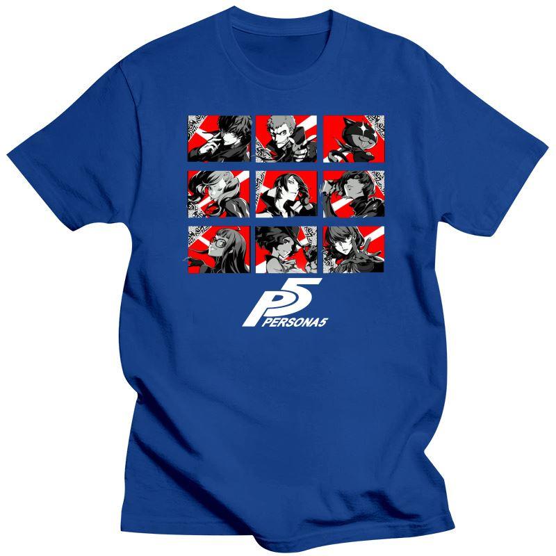 2023 100% Cotton O-Neck Custom Printed Tshirt Unisex T Shirt Persona 5 - Phantom Thieves - Persona 5 Women T-Shirt
