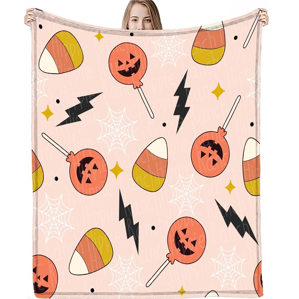 Halloweenská deka s potiskem