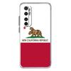 Phone Case For Xiaomi Mi Poco X7 X6 X5 NFC X3 Pro 17 15T 15 14T 14 13T 11 12 13 Lite Clear TPU Cover New California flag