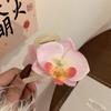 Butterfly Orchid Flower Hair Claw Cloth Large Shark Clip Cute Orchid Hair Clip  Female