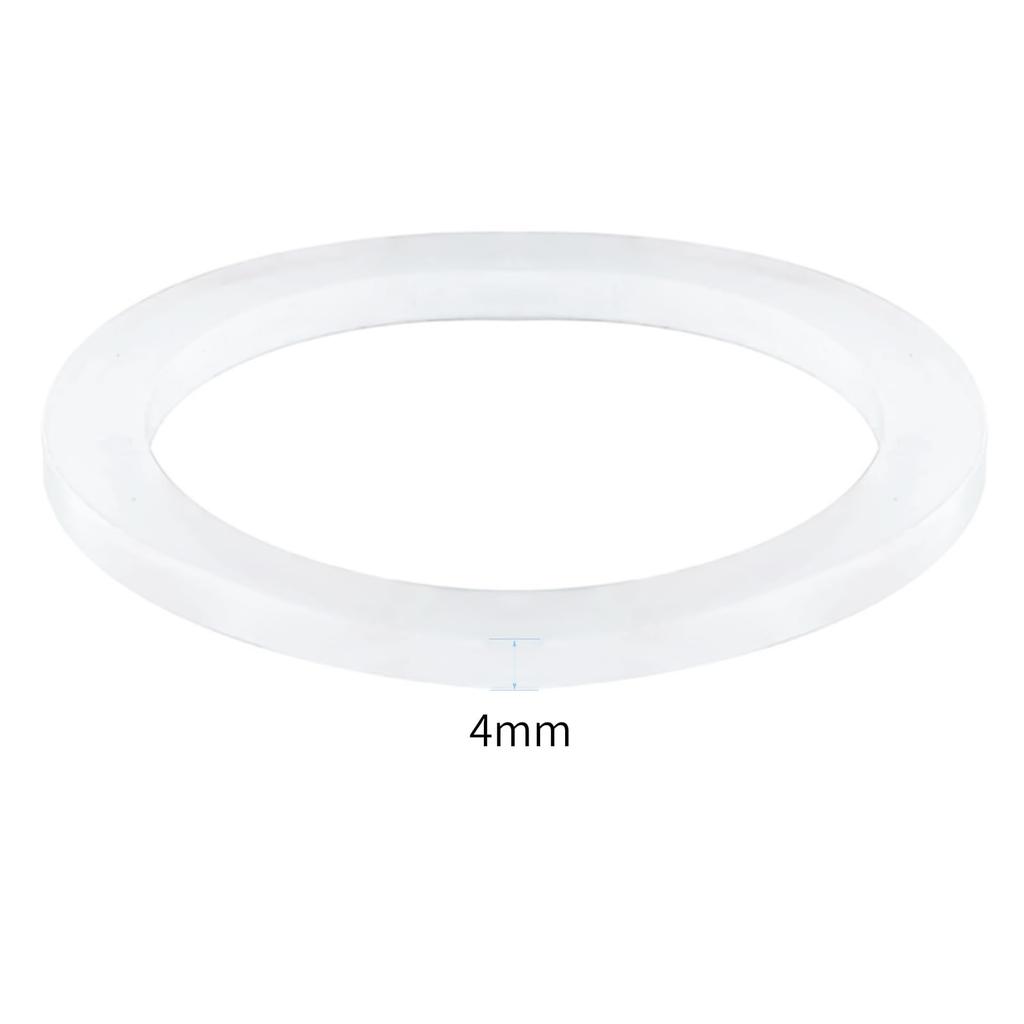 Easyworkz Replacement Gasket with 2 Seal Rings and Filter 4 Cups for Direct-Fired Espresso Coffee Maker