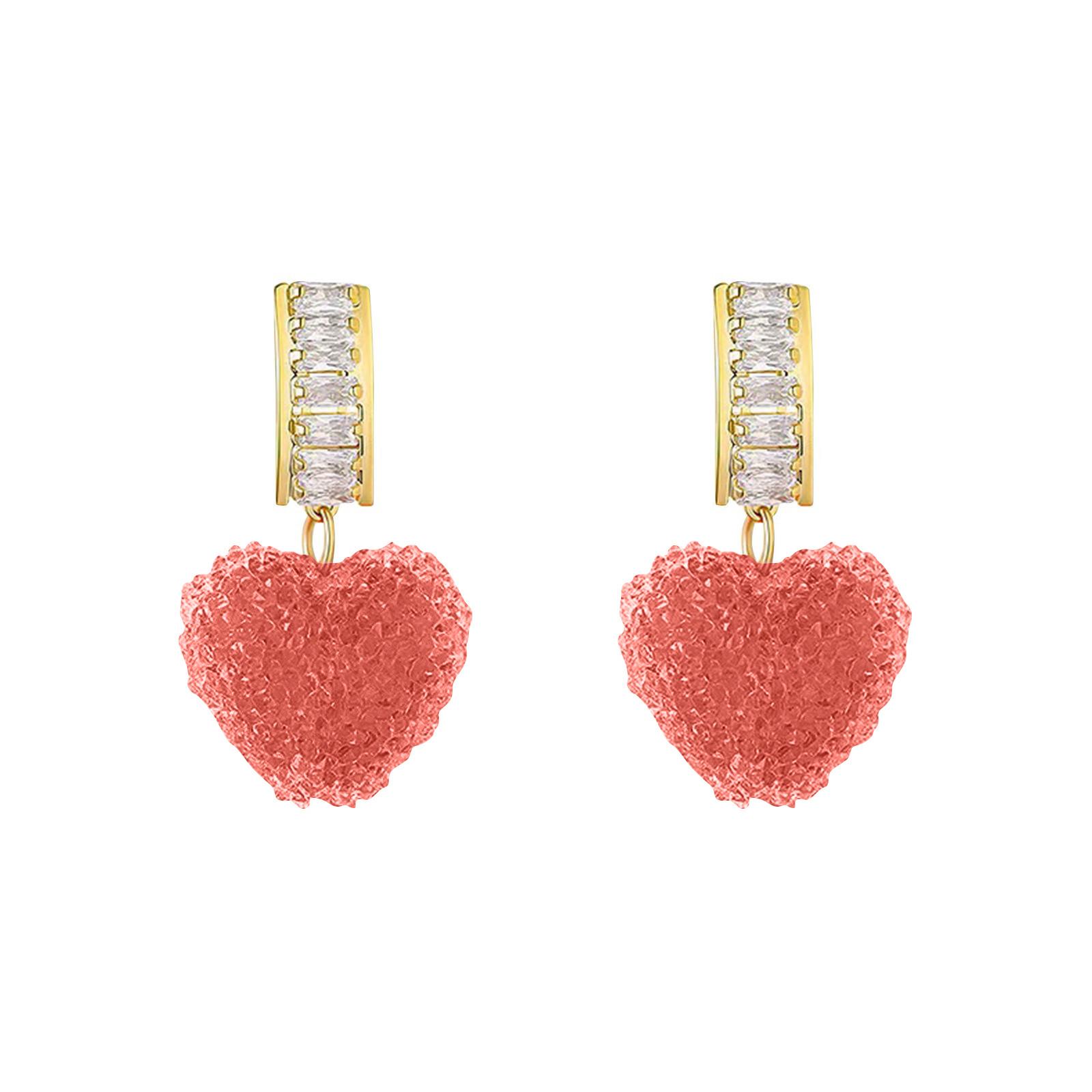

Sweet And Caring Earrings For Women With A High-end Feel, Earrings With A Temperament, And Cute Earrings One Size розовый