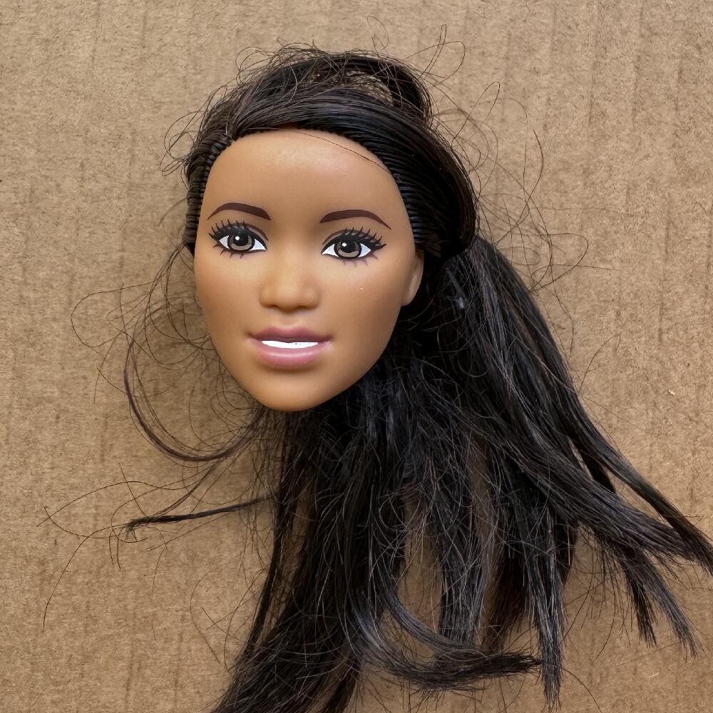 1/6 Doll Heads Rare Face White Beige Brown Skin Tone