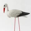 White Crane Crane Statue Detachable Wire Feet Bird Ornament  Outdoor Yard Decoration
