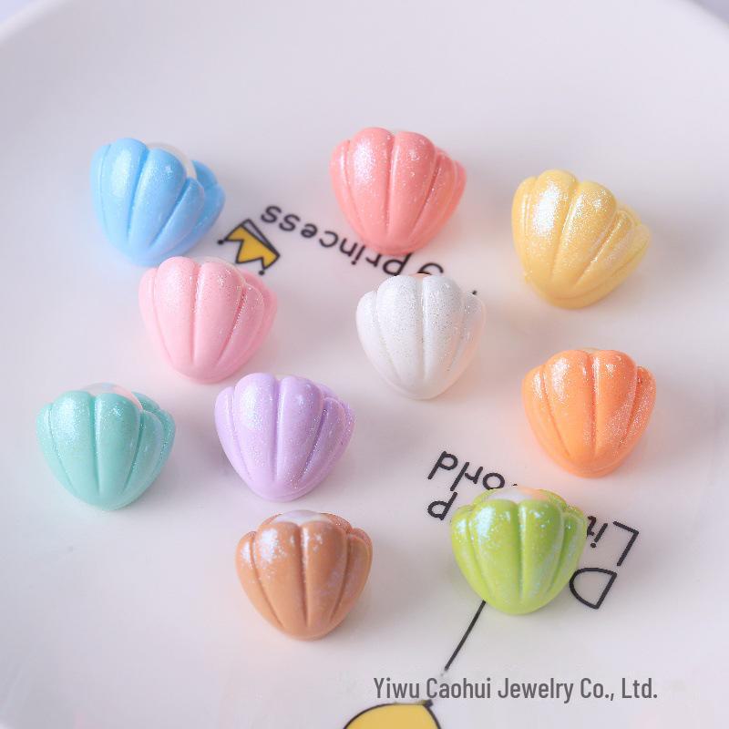 Ocean Pearl Shell Resin Jewelry DIY Keychain & Phone Chain Accessories
