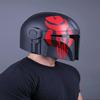 Black Red Helmet Cosplay Helmet Handmade Prop Replica  LARP And Costume Armor