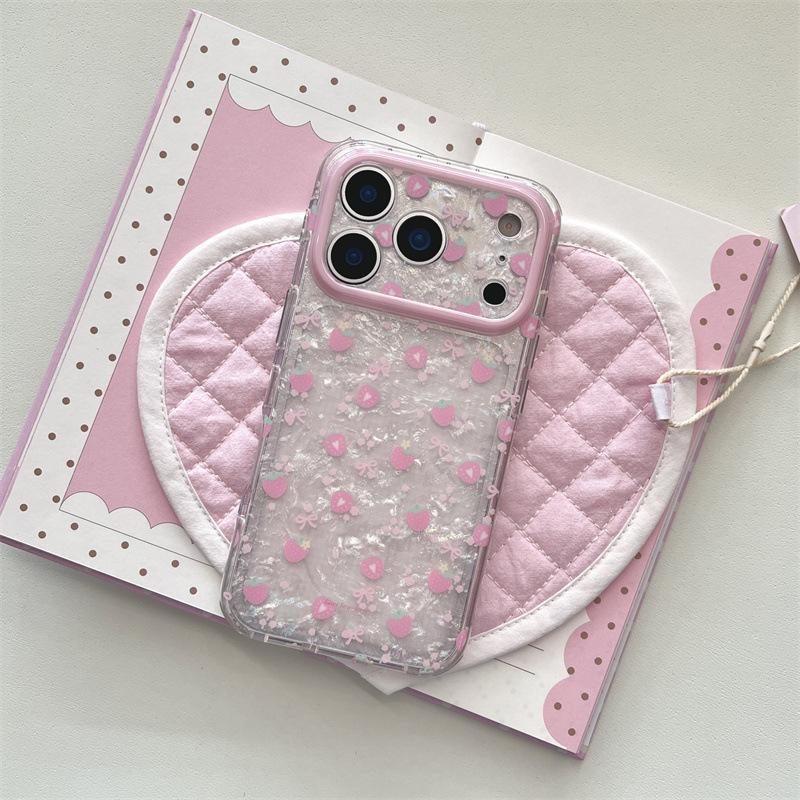 

Strawberry Heart 3D Shell Case for iPhone 17/16 Pro Max/15 Pro iPhone 16 Pro Max