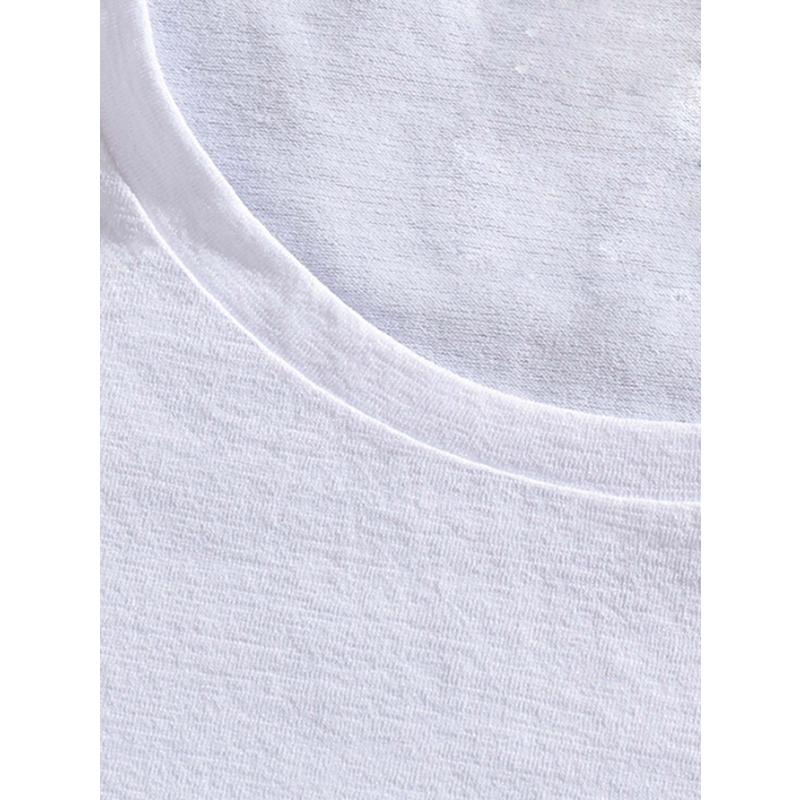 European Size FISH LIFE Graphic Men's Short Sleeve T-Shirt, Comfortable Stretch Summer Fashion T-Shirt, Casual Daily Style Fashion Clothing