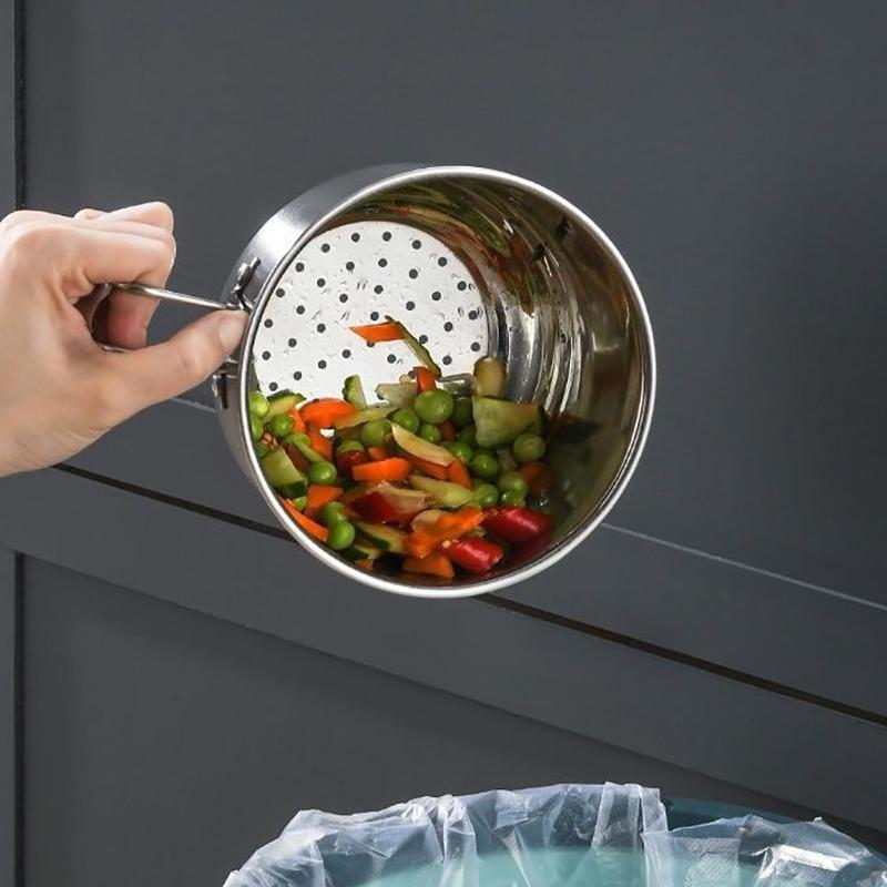 Stainless Steel Sink Drain Strainer Basket Multifunction Kitchen Food Catcher Vegetable Fruit Colander For Filter Kitchen Waste