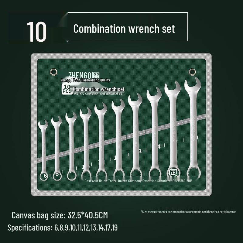 Multifunktionales 24-teiliges Doppelmaulschlüssel-Set für schnelle Autoreparaturen – Universelles mattes Doppelmaulschlüssel-Werkzeugset