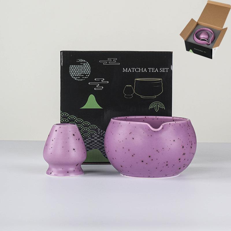 1116 New Matcha Set Ceramic Matcha Bowl Gift Box Japanese Matcha Tea Set 1 Pieces Traditional Green Tea Etiquette Accessories