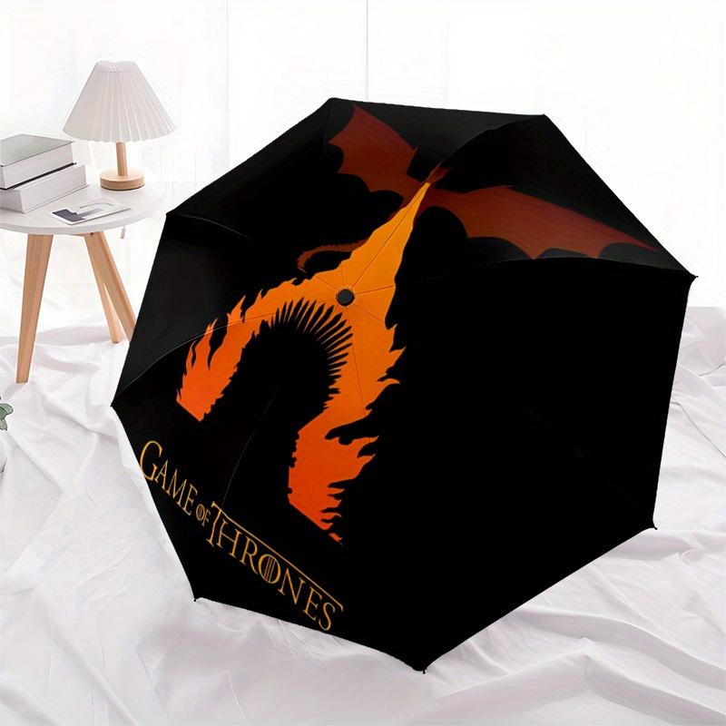 1pc Game of Thrones Windproof Automatic Umbrella, Lightweight for Women/Men, Perfect Christmas Gift a0811192