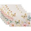 Retro Daisy Flower Placemats Set of 6,Dinner Table Mats Non-Slip Washable Mats for Kitchen Dinner Party Tablemat 12x18Inch