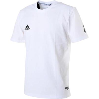 adidas Round Neck Solid Color Short Sleeve T-Shirt Unisex Tops White FJ6227