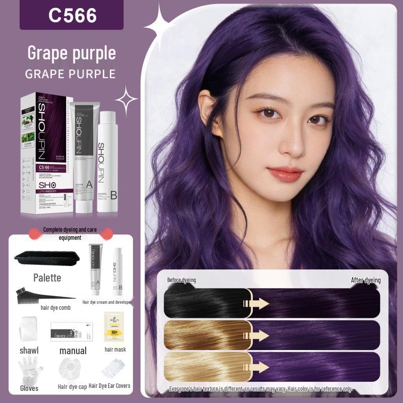 Premium Gift Box: Natural Black & Gray-Brown Linen Hair Dye Cream - Youthful, Vibrant, Plant-Based Formula