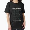 Types Of Sharks Kings The Ocean Marine Life Animal Designed And Sold By Sofenart Vintage Graphic Stylish Fashion Soft