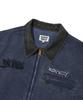 Wacky Willy Collar Contrast Work Jacket Blue