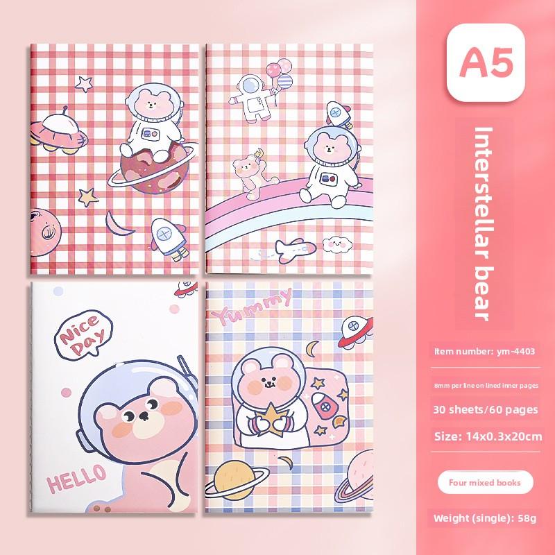Cartoon A5 Car Line Book Cute Stationery School Supplies Children's Notebooks Elementary School Students