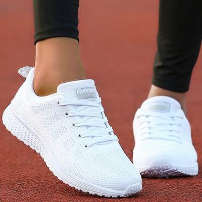 Neuer Damen-Sneaker Mode Plateau Damen-Sportschuhe Walking Casual Sneaker Frau Schnürschuhe Tenis Feminino Damen-Sneaker