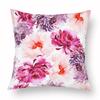 Spring Watercolor Floral Pillowcase Pink Rose Decorative  Sofa Living Room Bed  Home