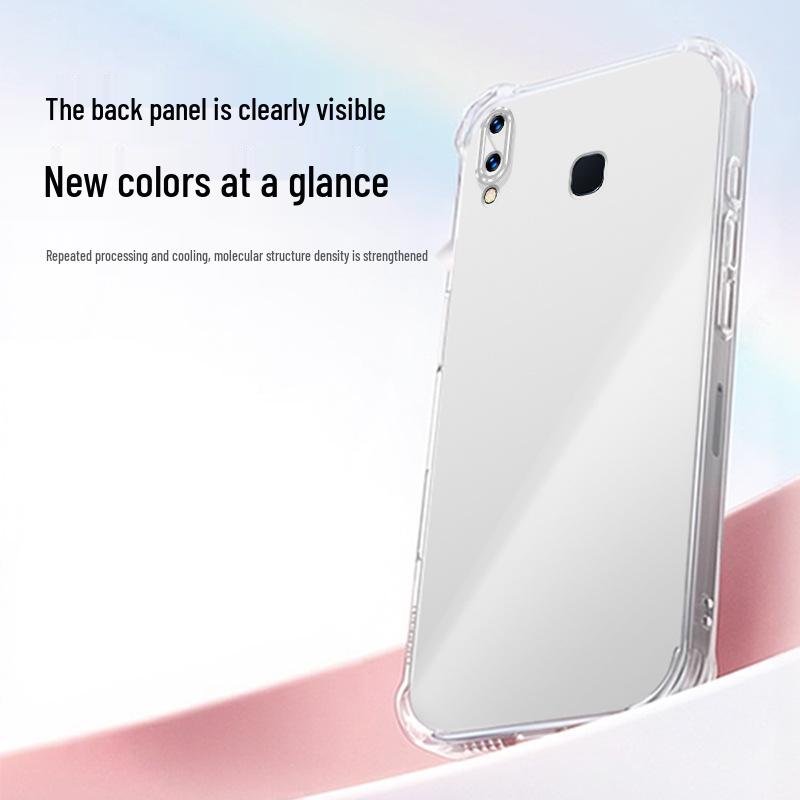 High-End Transparent TPU Airbag Case for Vivo Y95/Y91 - Minimalist Style, Drop-Proof Four-Corner Protection