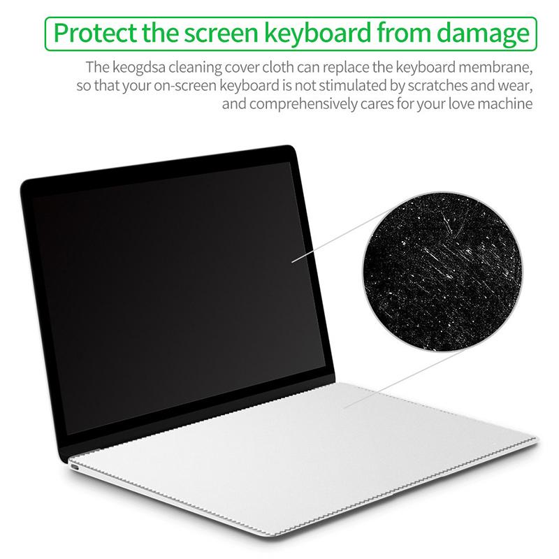 Notebook Palm Keyboard Blanket Cover Microfiber Dustproof Protective Film Laptop Screen Cleaning Cloth Macbook Pro 13/15/16 Inch