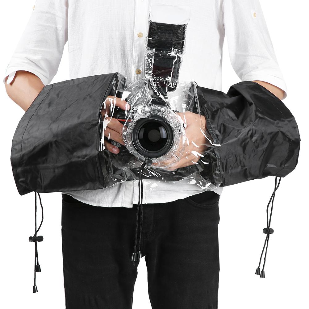 Black Universal DSLR Camera Waterproof Rain Cover Case Photography Accessories