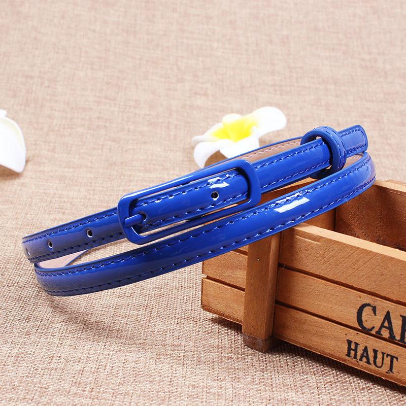 Stylish Women's Candy Color Thin Belt With Elegant Pin Buckle For Fashionable Outfits