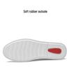 Men's Casual Slip-on Loafers - Soft Cowhide Sole, Simple Trendy Design, Shallow Mouth, White