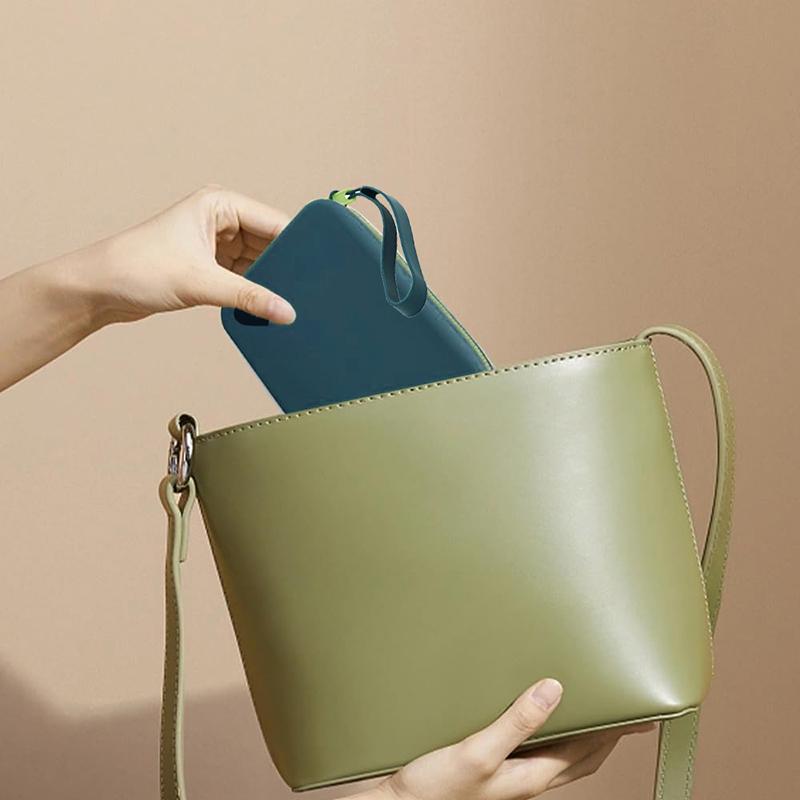 Portable Silicone Reusable Storage Bag Easy To Carry For Storing Makeup Stationery And Electronics