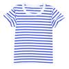 Children's Leisure Stripe Short Sleeve Round Neck T-Shirt and Shorts Set