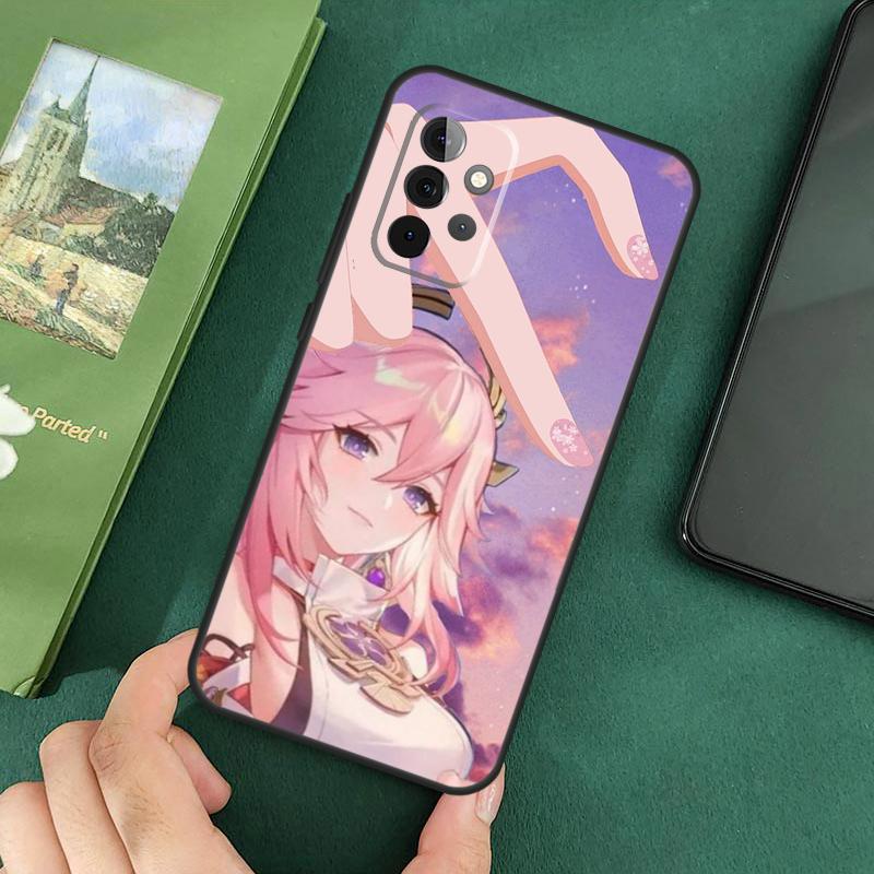 Genshin Impact Yae Miko Cover For Samsung Galaxy A54 A52S A52 A32 A22 A12 A72 A33 A53 A73 A14 A70 A51 A71 Case