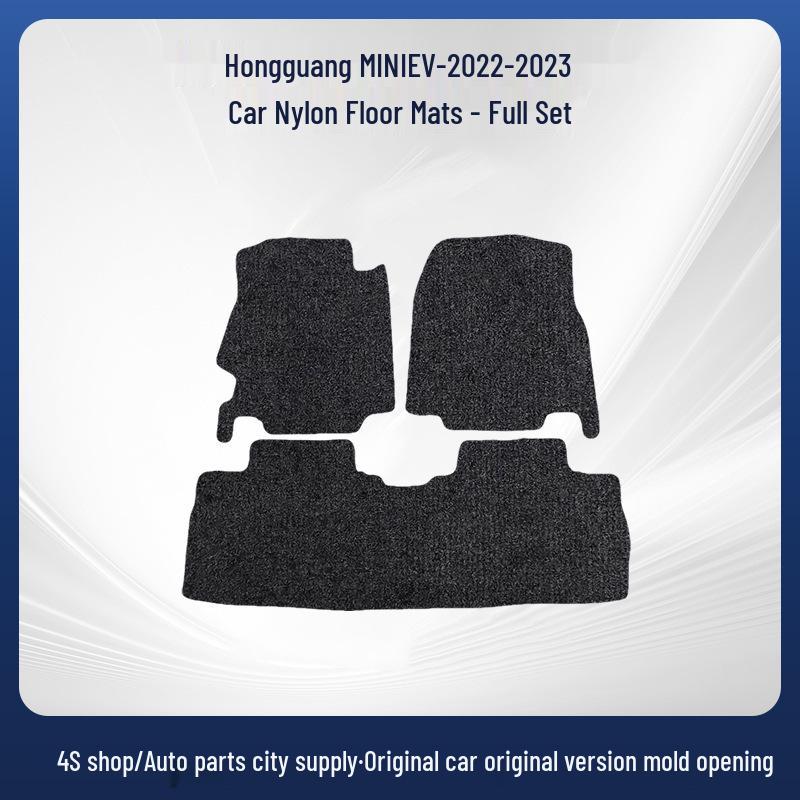 Custom Velour Car Floor Mats for Wuling Hongguang MINI EV 2022-2023 Models
