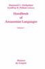 The HANDBOOK AMAZONIAN LANGUAGES Book