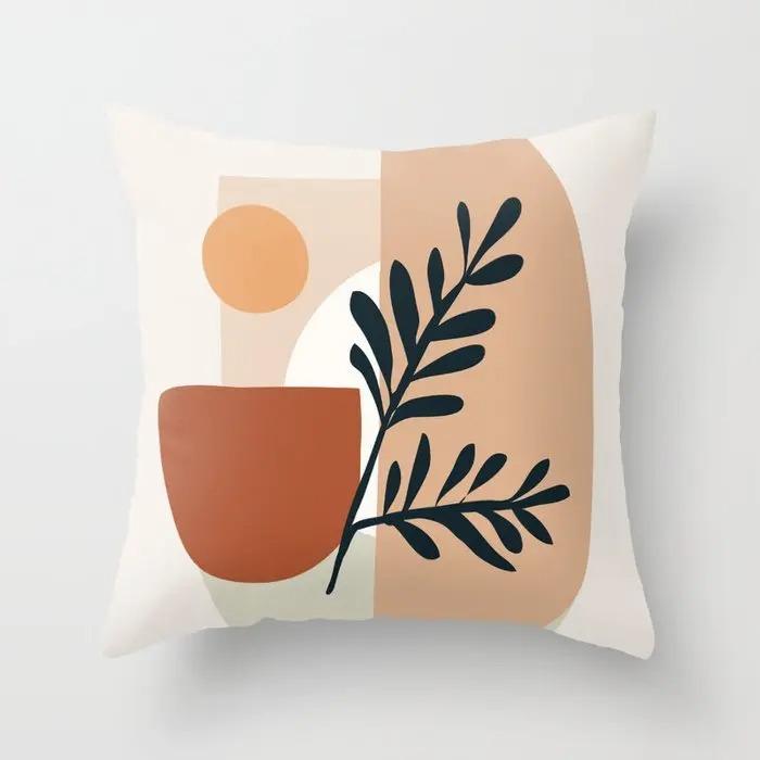 Abstract Painting Decorative Pillowcase Living Room Office Home Pillowcase Car Ornaments