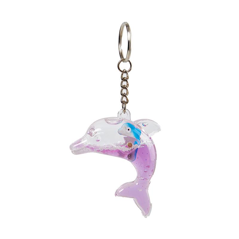 Kawaii Delphin Schlüsselanhänger für Autoschlüssel, schwimmende Flüssigkeit, süßer Wal, Ozean-Anhänger, Zubehör, Schlüsselanhänger, Damen, Taschenanhänger