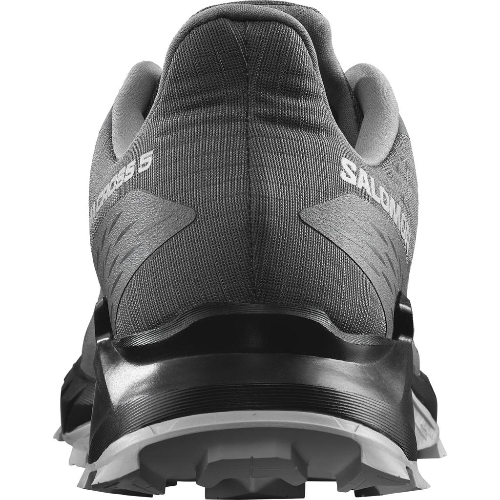 Salomon ALPHACROSS 5 Trail Running Size Men's Shoes, Pewter/Black/Ghost Gray, 27.5cm