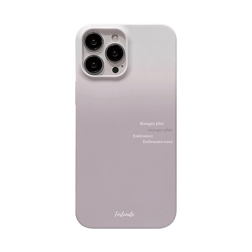 Gradient Matte Film Shell Iphone14 Phone Case 12 Apple Suitable for 13promax Couple 16 Simple
