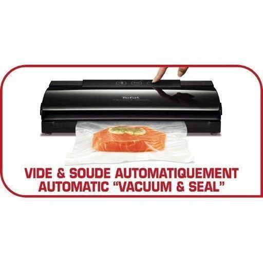 Svářečka sáčků TEFAL Vacupack Classic Černá - 18 sáčků v balení - 2 funkce "svař a odsaj" - 130W