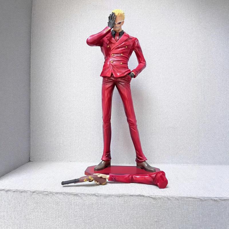 ONE PIECE Suit Mingge Doflamenco King Shimbukai Second Dimensional Figure Model Ornament Statue Gift