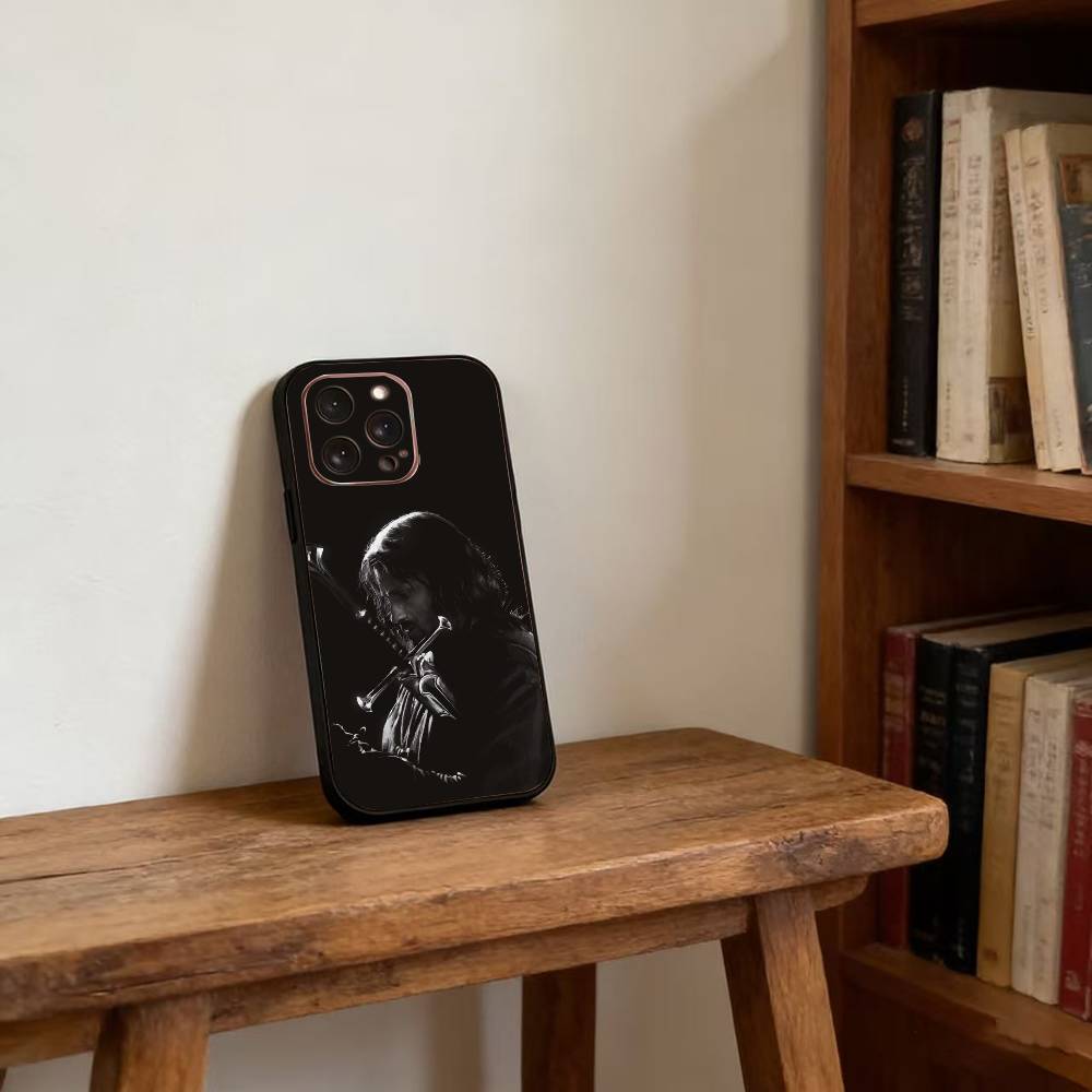 A-Aragorn II Phone Case For iPhone 17,16,15,14,13,12,11 Plus,Pro Max,XS,Soft Silicone Black Cover