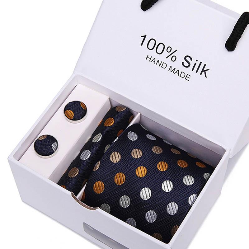 Gift Box Five-Piece Tie Men'S Formal Wear Business Casual Wedding Groom Bow Tie Square Scarf