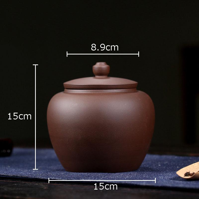 Lila Ton Teekanne Teedose Versiegelter Keramik-Vorratsbehälter mit Deckel Kaffeetischplatte Klassische Porzellan-Teedose Süßigkeitendose