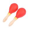 2Pcs Professional Pair Maracas Shakers Rattles Sand Hammer Percussion Instrument Musical Toy For KTV Party